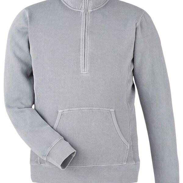 Unisex Pigment-Dyed Fleece Quarter-Zip Pullover Thumbnail