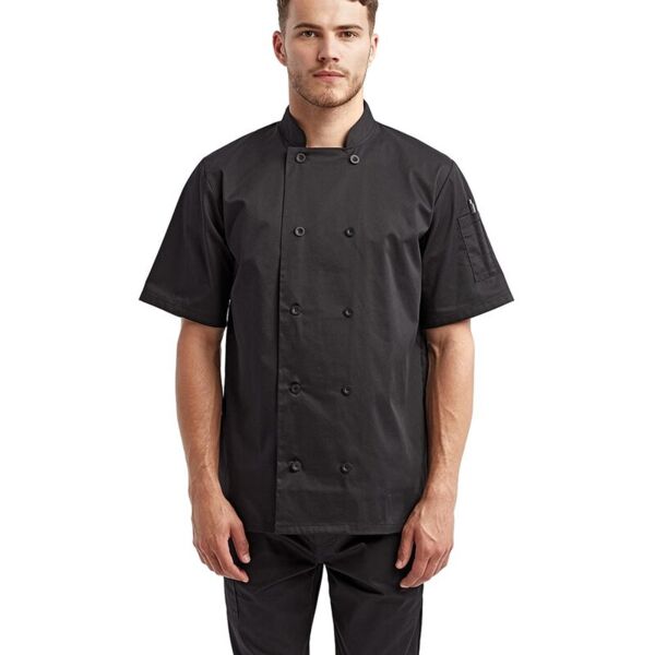 Unisex Short Sleeve Recycled Chef Coat Thumbnail